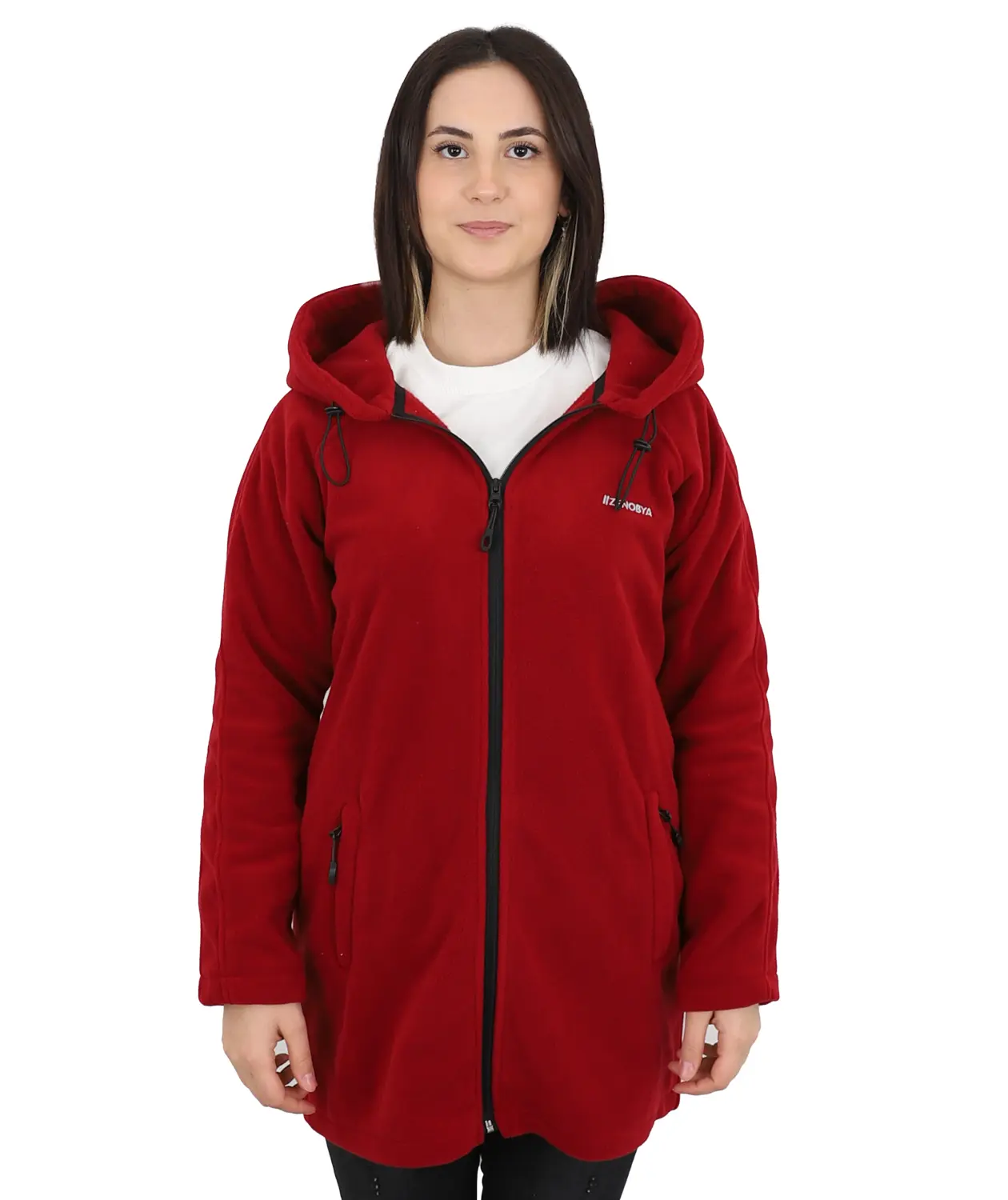 Kadın Polar - ZBPRKCKTR03-Bordo-1