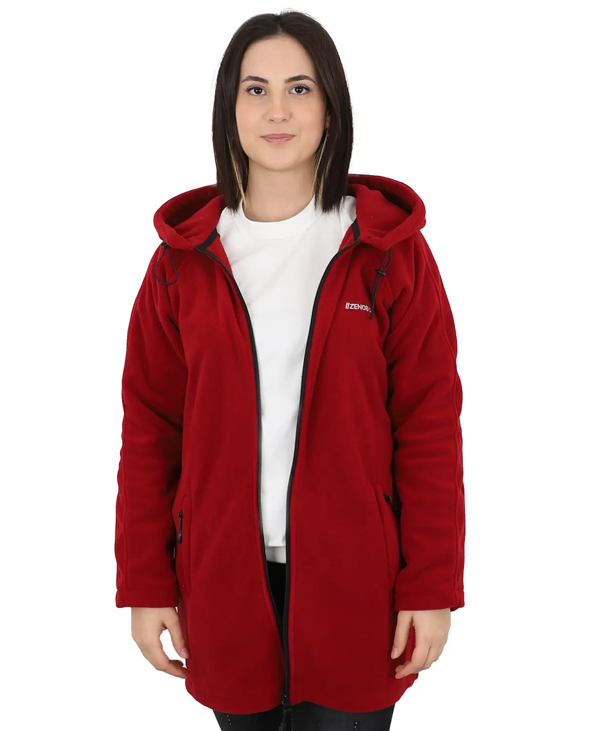 Kadın Polar - ZBPRKCKTR03-Bordo-2