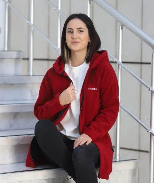 Kadın Polar - ZBPRKCKTR03-Bordo-7