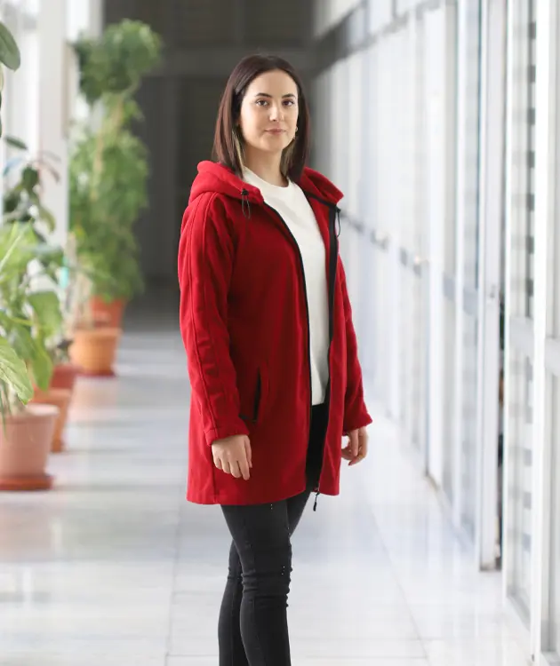 Kadın Polar - ZBPRKCKTR03-Bordo-8