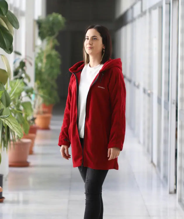 Kadın Polar - ZBPRKCKTR03-Bordo-5
