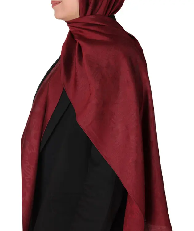 Premium Şal - ZNBSAL5-Bordo-3