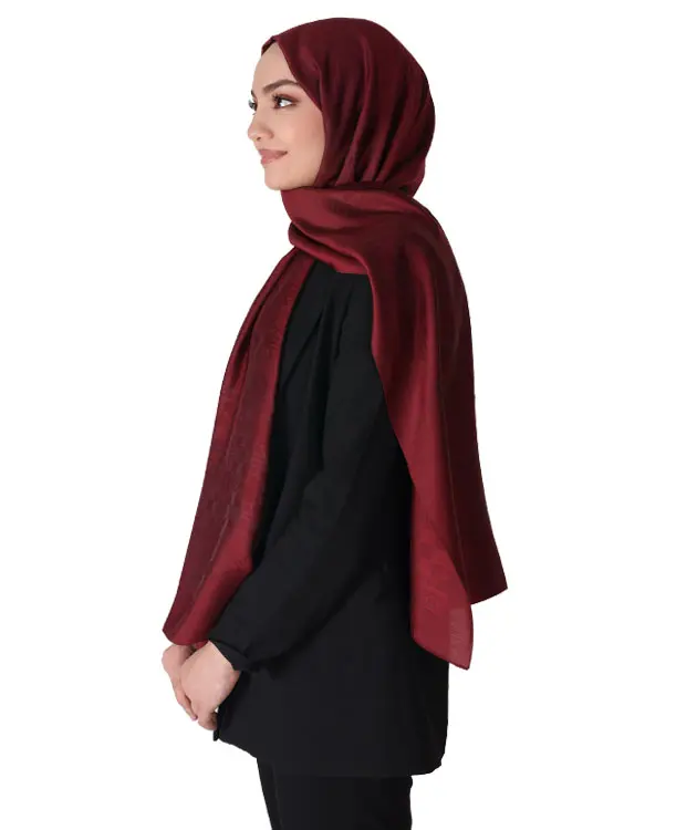 Premium Şal - ZNBSAL5 Bordo