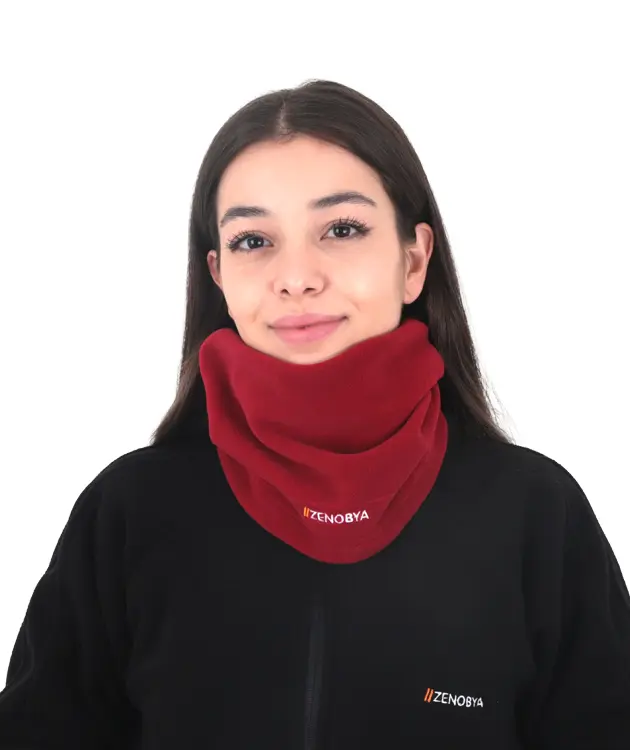 Kadın Bere / Boyunluk - ZBPBYNLKK04-Bordo-2