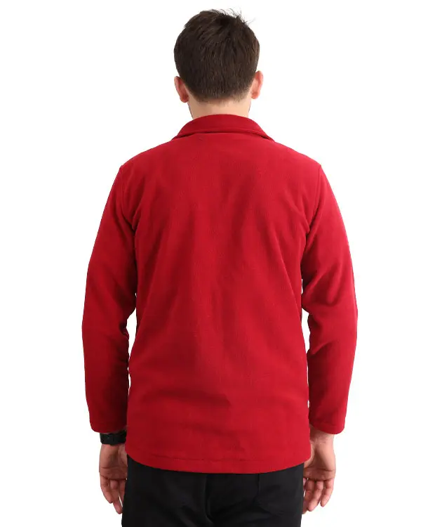 Erkek Polar - Takma Kol - ZBPRECKTT04-Bordo-3