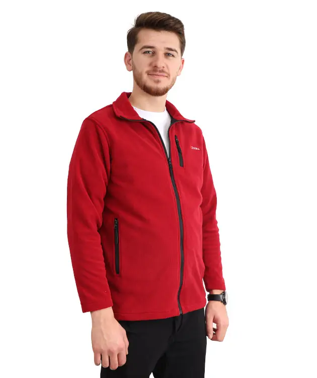 Erkek Polar - Takma Kol - ZBPRECKTT04-Bordo-2