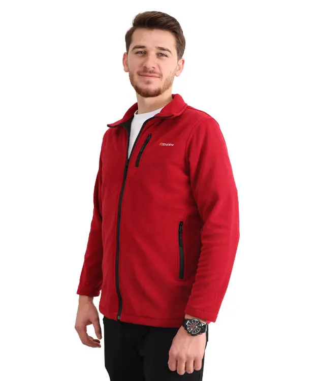 Erkek Polar - Takma Kol - ZBPRECKTT04-Bordo-4