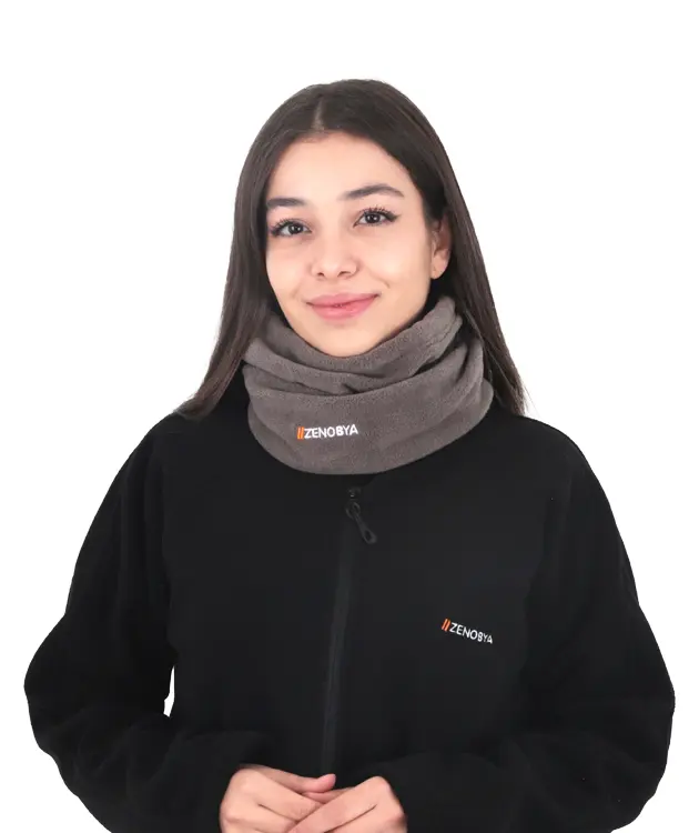 Kadın Bere / Boyunluk - ZBPBYNLKK03-Gri-2