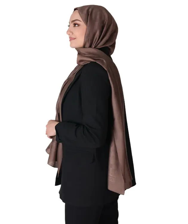 Premium Şal - ZNBSAL3 Kahverengi