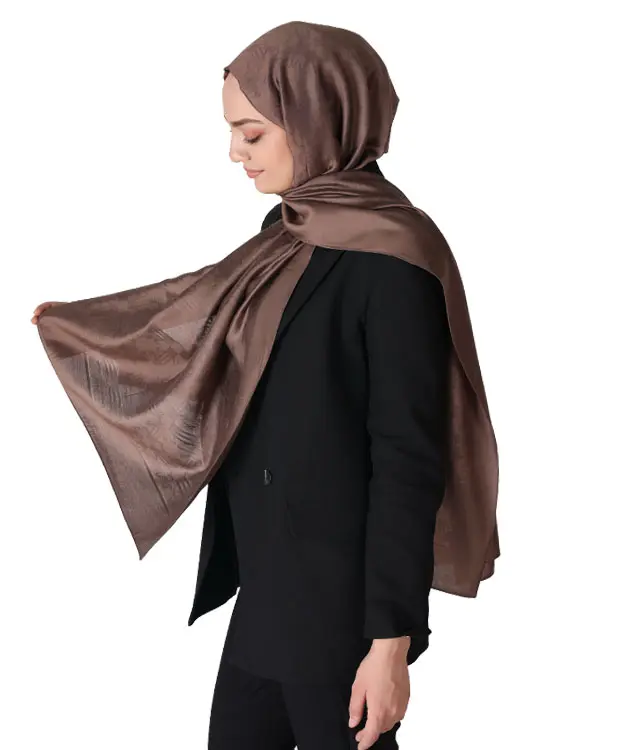 Premium Şal - ZNBSAL3-Kahverengi-2