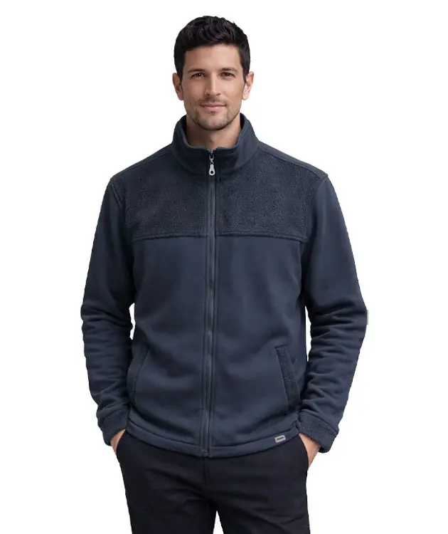 Roba Detaylı &Uuml;&ccedil; İplik Polar Ceket - ZNBRBPLRCK6 Lacivert