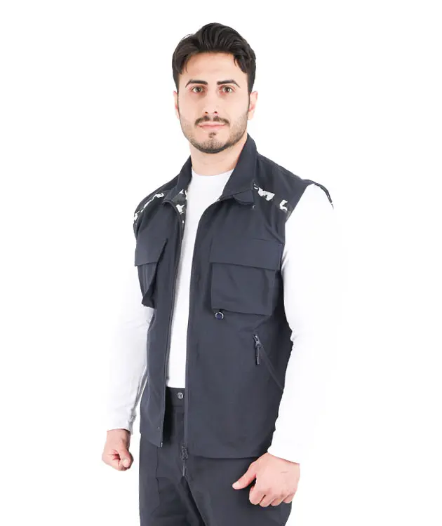 Kamuflaj Detaylı Ripstop Yelek - ZNBKJRPSYL1-Lacivert-2