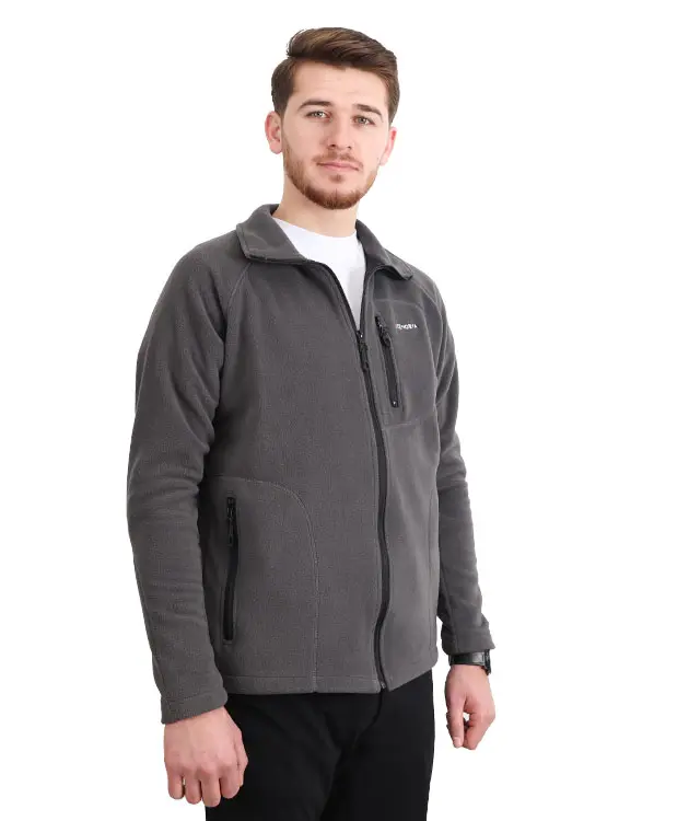 Erkek Polar -Reglan Kol - ZBPRECKTR06-Gri-3