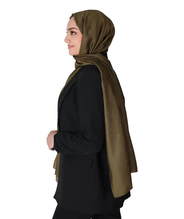 Premium Şal - ZNBSAL2-Haki-2